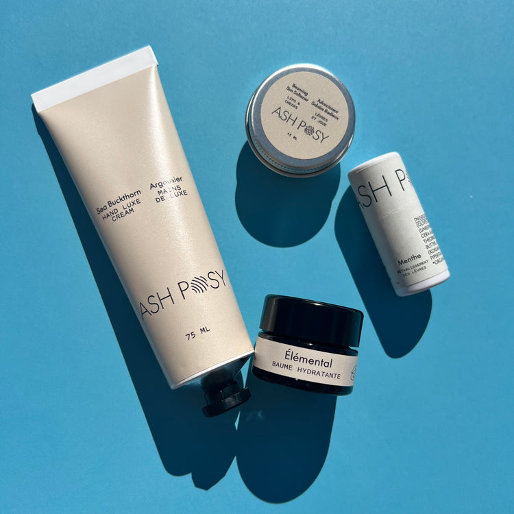 Ash Posy nourishing Organic skincare with biodegradable ingredients for sensitive skin