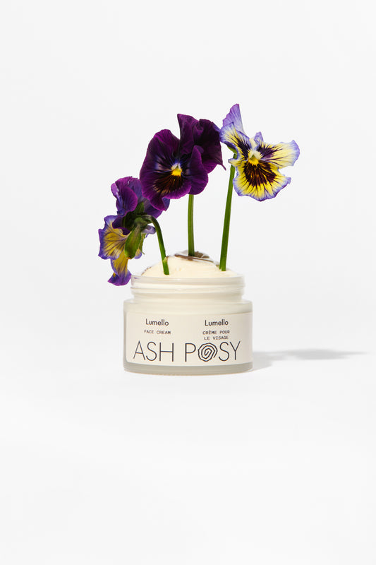 Ash Posy nourishing Organic skincare with biodegradable ingredients for sensitive skin