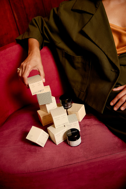 Ash Posy nourishing Organic skincare with biodegradable ingredients for sensitive skin