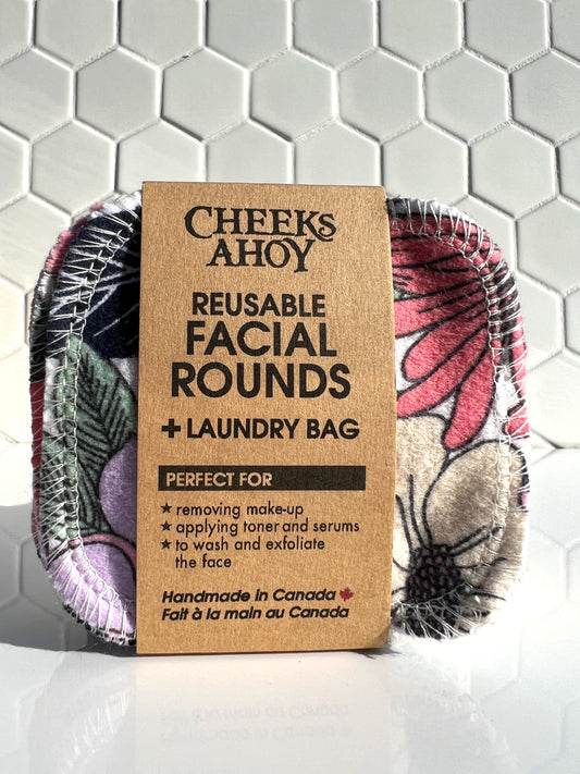 CHEEKS AHOY - Reusable Facial Rounds + Laundry Bag